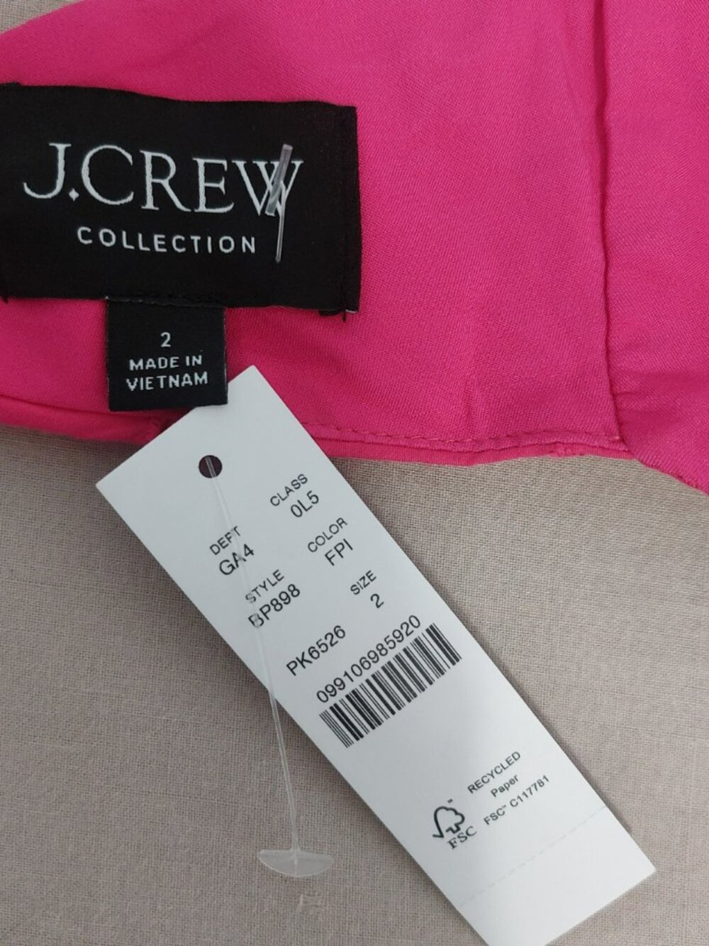 NEW J CREW Pink Eyelet Midi Dress 2 String Tie Open Back Full Skirt Sleeveless - Picture 10 of 15